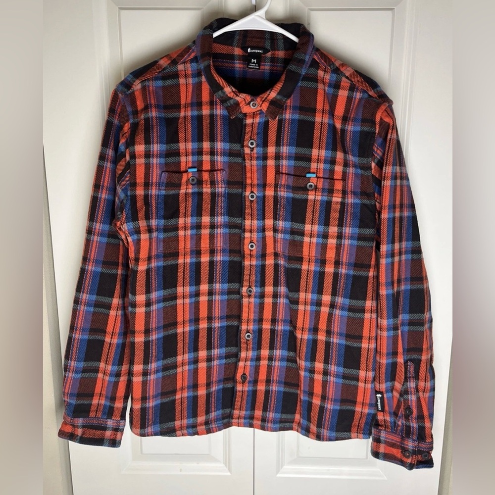 Mens Cotopaxi Mero Organic Cotton Flannel Heavy  Shirt Size Medium